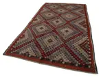 Cıcım  Eskitme Multi Renk Keçi Kılı El Dokuma Kilim-174x327 - Görsel 3
