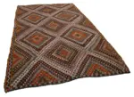 Cıcım  Eskitme Multi Renk Keçi Kılı El Dokuma Kilim-196x323 - Görsel 2