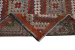 Cıcım  Eskitme Multi Renk Keçi Kılı El Dokuma Kilim-184x345 - Görsel 6
