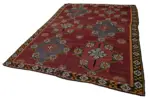 Cıcım Eskitme Kırmızı Renk Keçi Kılı El Dokuma Kilim-223x326 - Görsel 3
