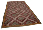 Cıcım Eskitme Multi Renk Keçi Kılı El Dokuma Kilim-182x308 - Görsel 2