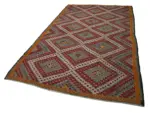 Cıcım Eskitme Multi Renk Keçi Kılı El Dokuma Kilim-182x308 - Görsel 3