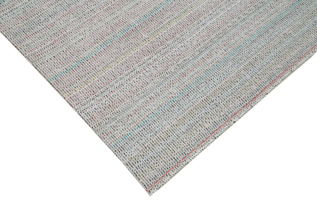 Flatweave Modern Bej Pamuk Üstü Yün El Dokuma Kilim-303x423 - Görsel 4
