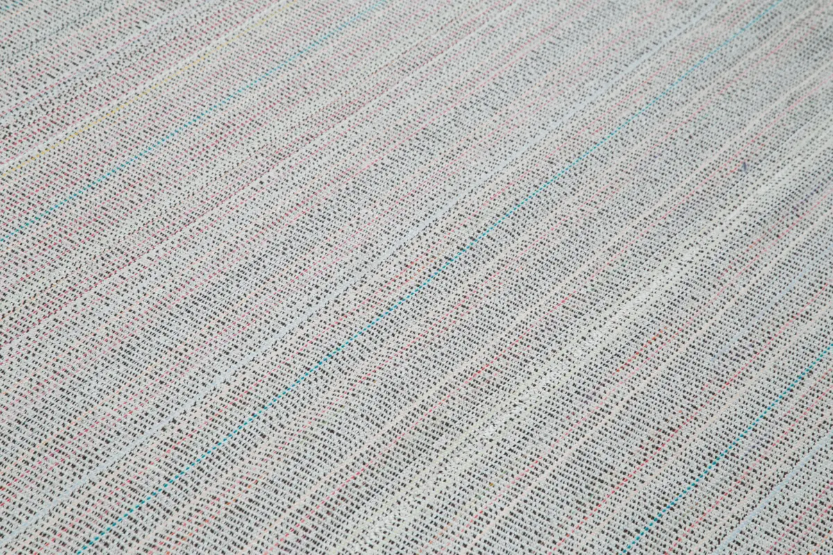 Flatweave Modern Bej Pamuk Üstü Yün El Dokuma Kilim-303x423 - Görsel 5