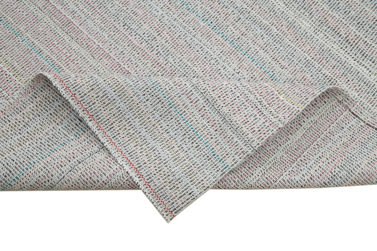 Flatweave Modern Bej Pamuk Üstü Yün El Dokuma Kilim-303x423 - Görsel 6