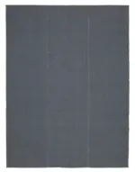 Flatweave Modern Gri Pamuk Üstü Yün El Dokuma Kilim-275x367