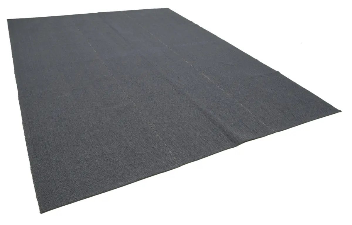 Flatweave Modern Gri Pamuk Üstü Yün El Dokuma Kilim-275x367 - Görsel 2