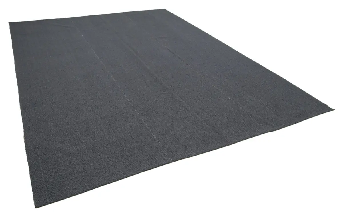 Flatweave Modern Gri Pamuk Üstü Yün El Dokuma Kilim-276x363 - Görsel 2