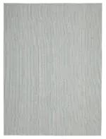 Flatweave Modern Bej Pamuk Üstü Yün El Dokuma Kilim-269x365