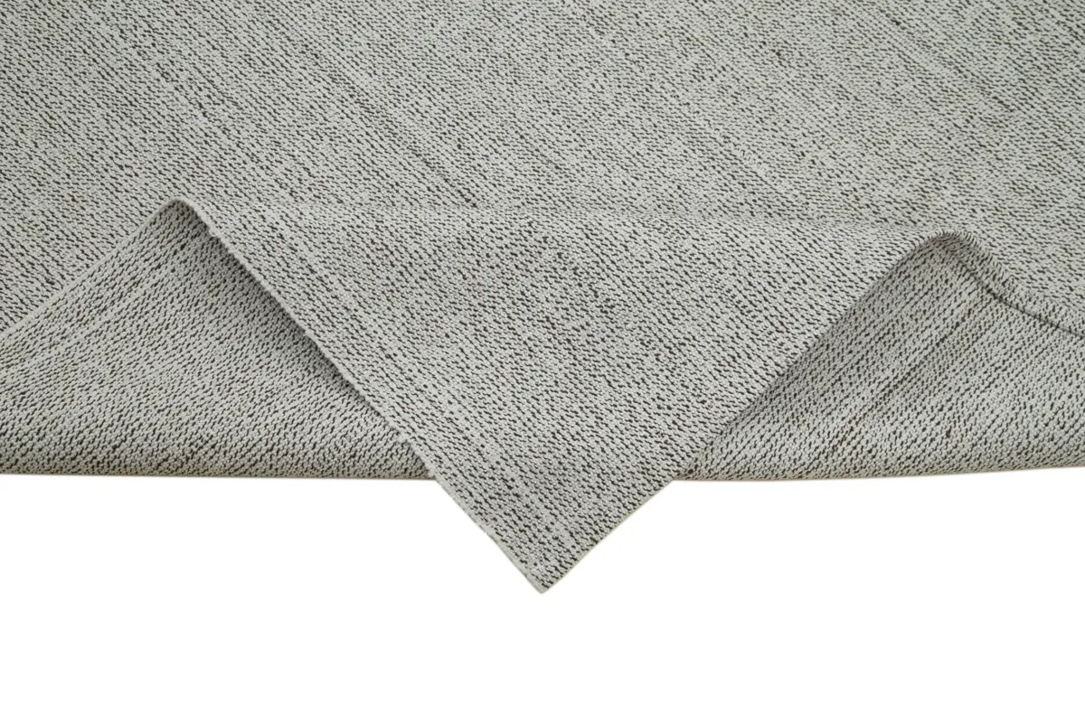 Flatweave Modern Bej Pamuk Üstü Yün El Dokuma Kilim-272x360 - Görsel 6