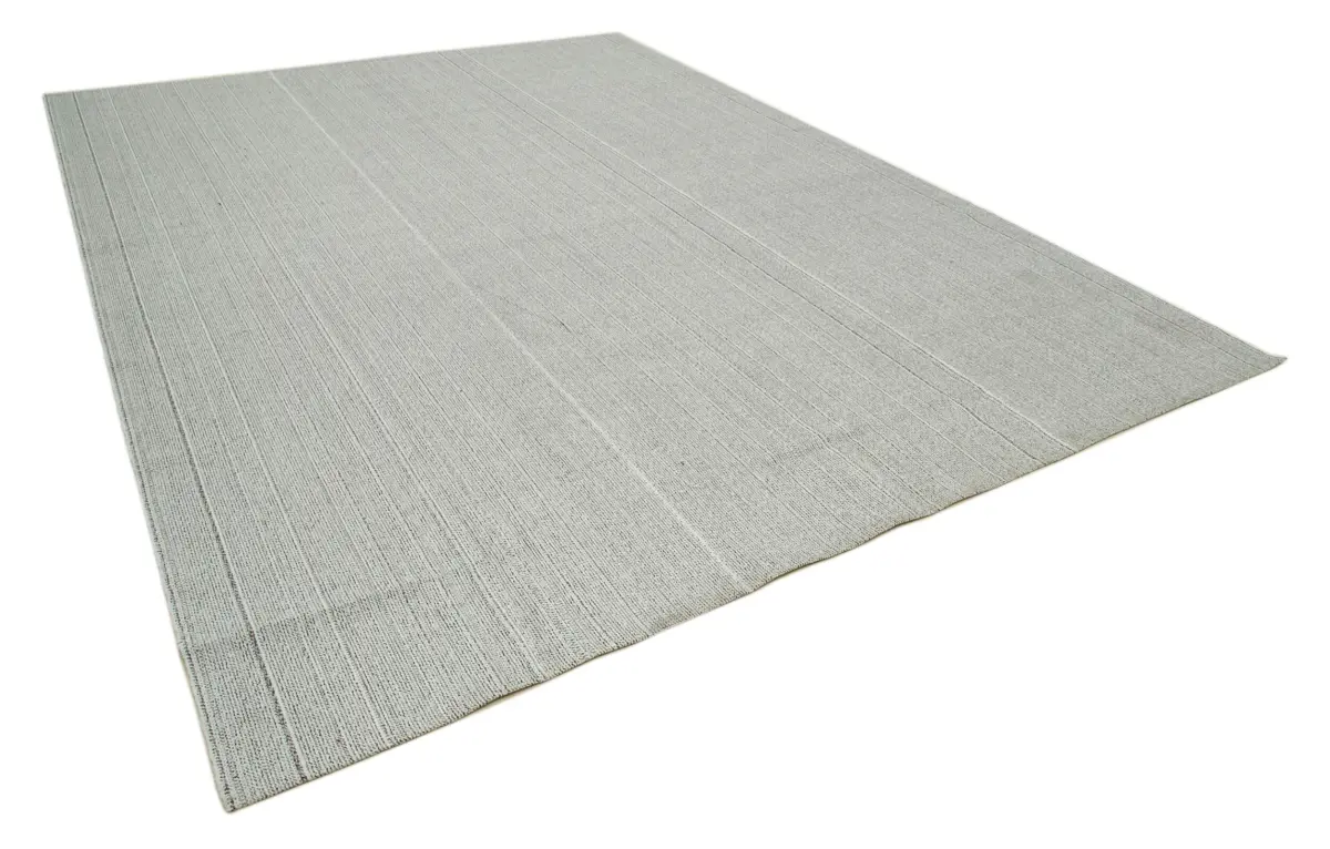 Flatweave Modern Bej Pamuk Üstü Yün El Dokuma Kilim-304x413 - Görsel 2