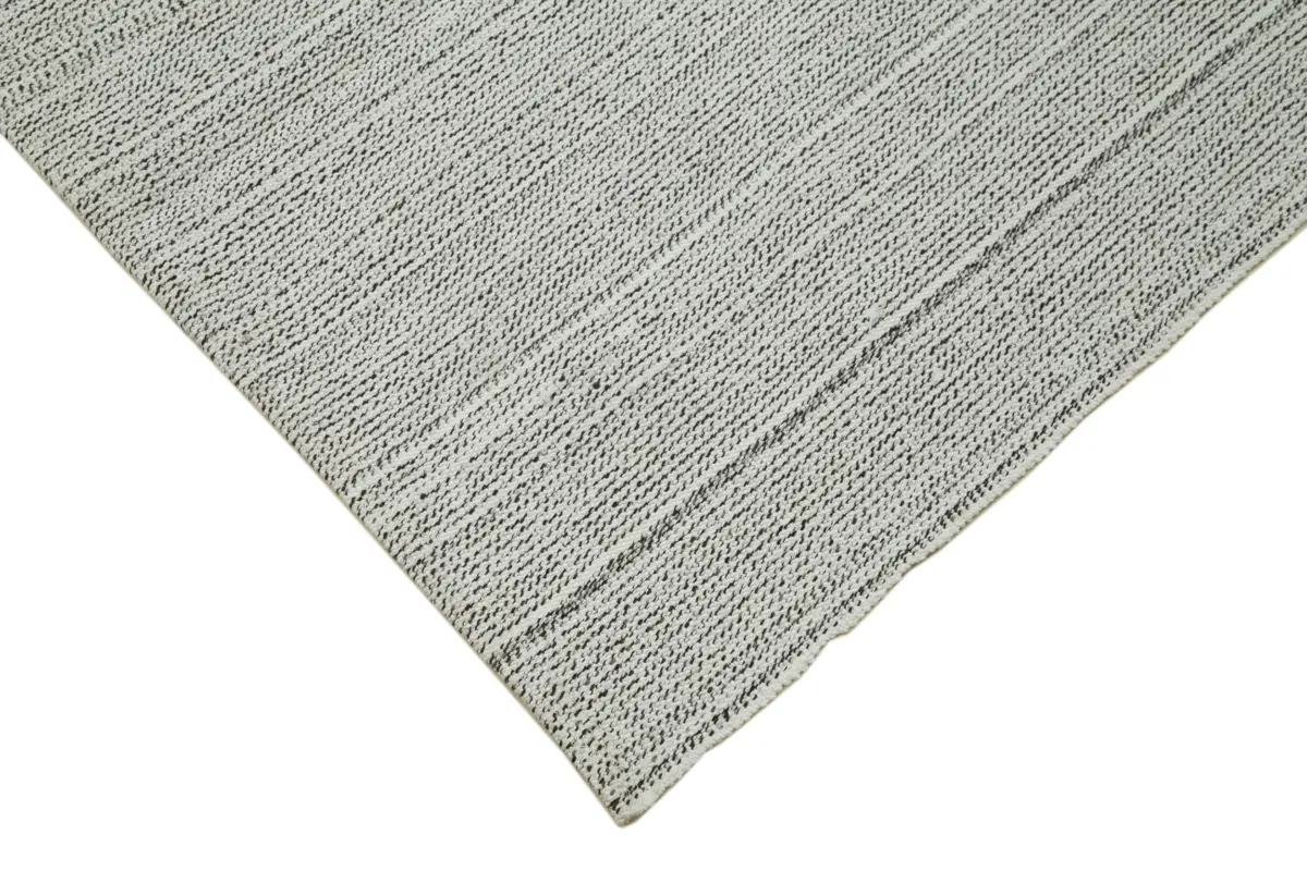 Flatweave Modern Bej Pamuk Üstü Yün El Dokuma Kilim-304x413 - Görsel 4