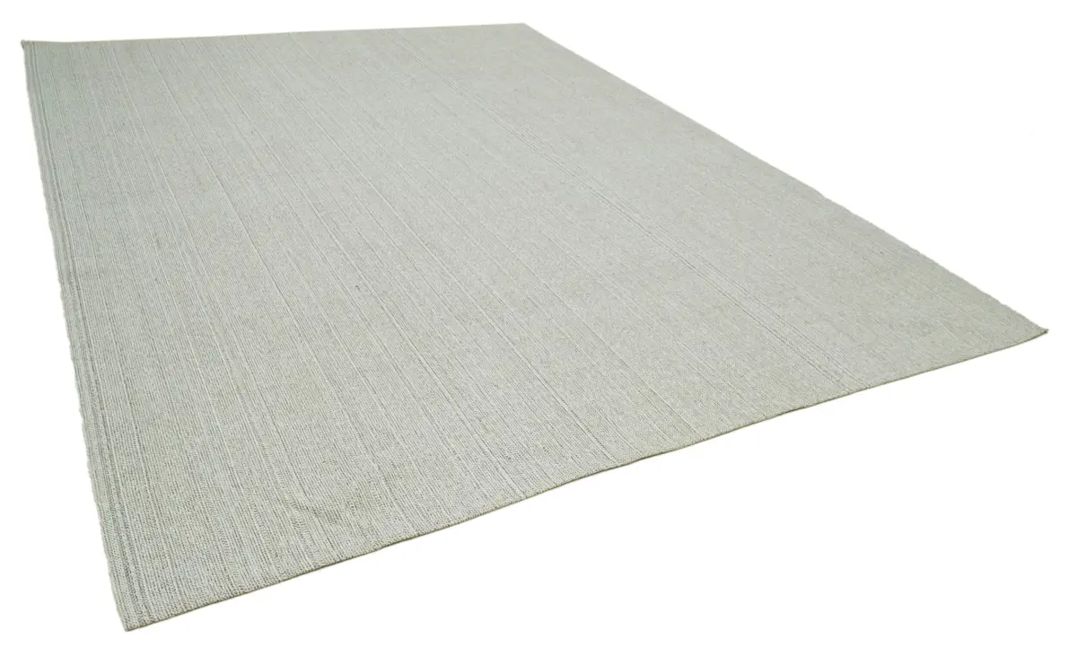 Flatweave Modern Bej Pamuk Üstü Yün El Dokuma Kilim-304x393 - Görsel 2