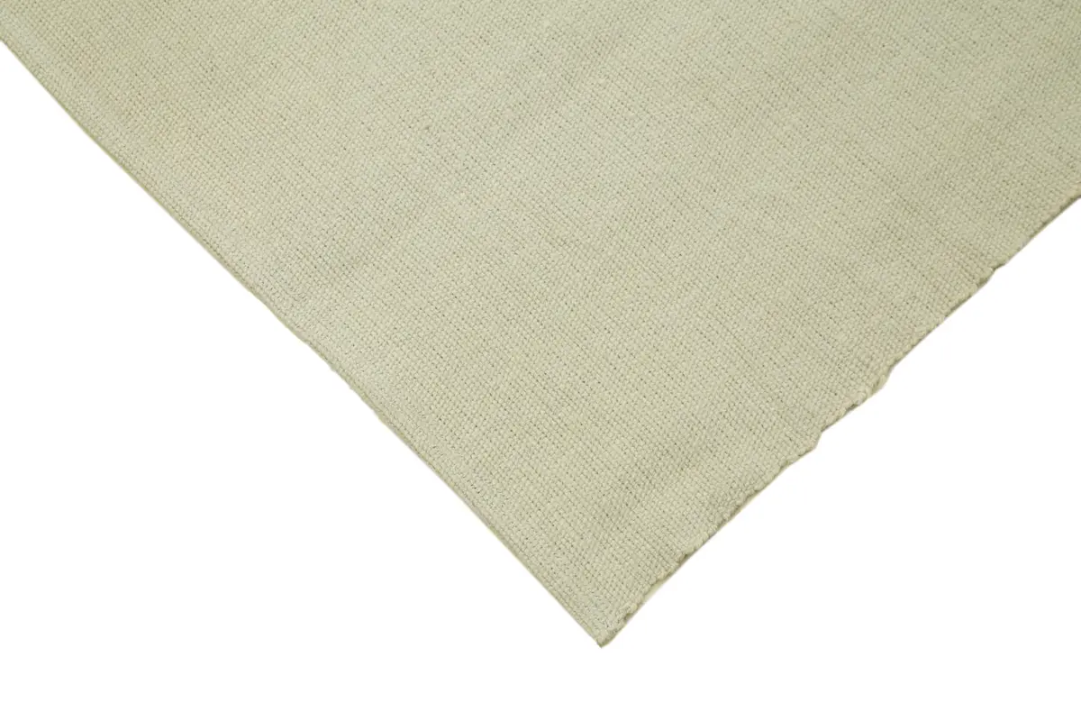 Flatweave Modern Bej Pamuk Üstü Yün El Dokuma Kilim-280x326 - Görsel 4