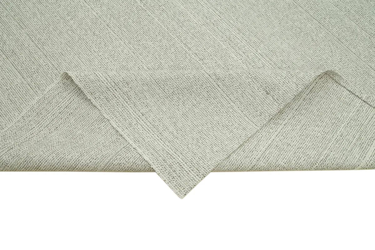 Flatweave Modern Bej Pamuk Üstü Yün El Dokuma Kilim-305x372 - Görsel 6