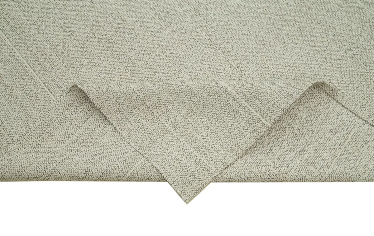 Flatweave Modern Bej Pamuk Üstü Yün El Dokuma Kilim-281x343 - Görsel 6