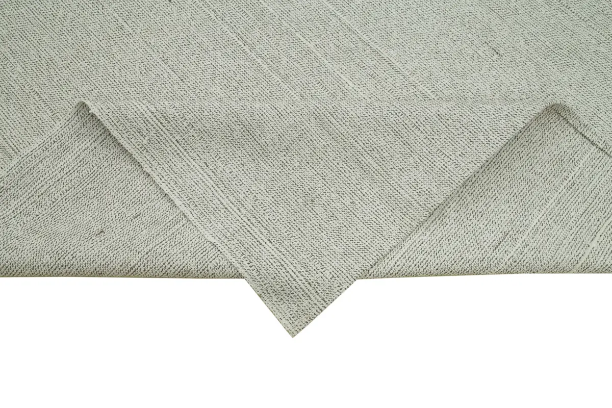 Flatweave Modern Bej Pamuk Üstü Yün El Dokuma Kilim-306x415 - Görsel 6