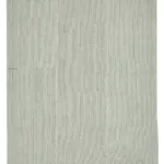 Flatweave Modern Bej Pamuk Üstü Yün El Dokuma Kilim-305x421