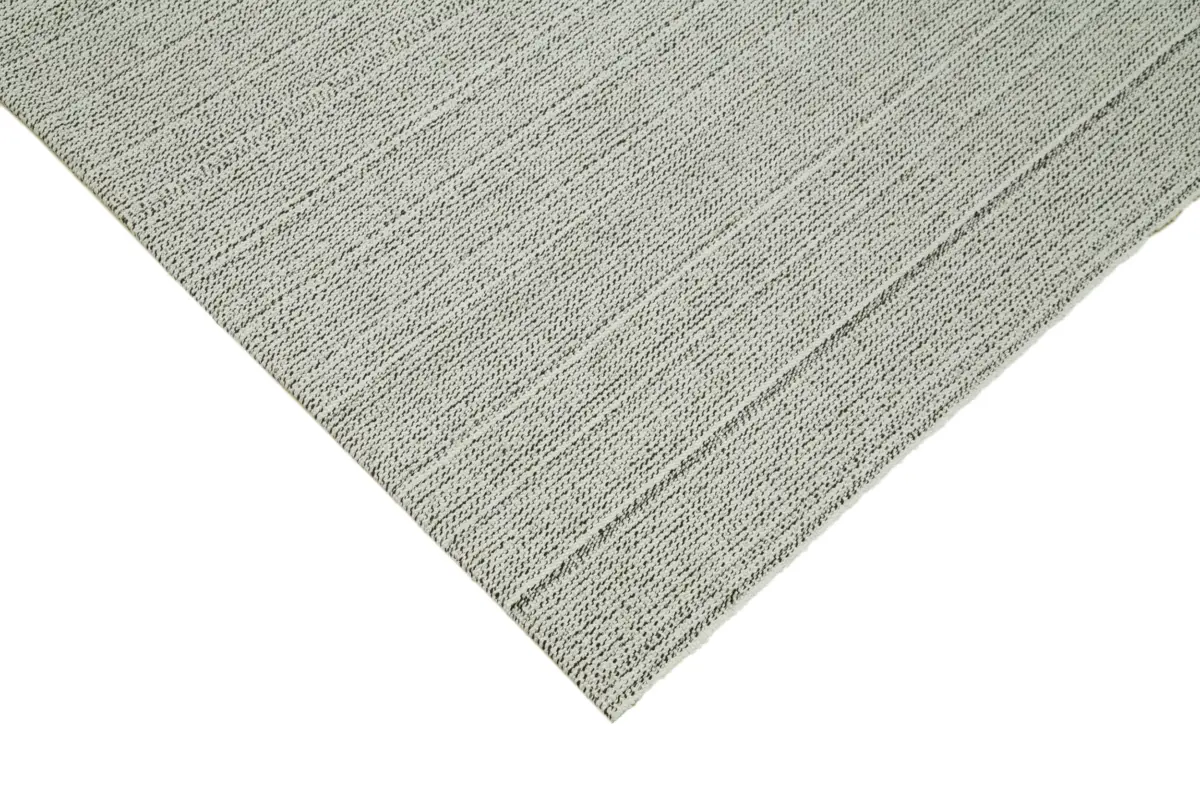 Flatweave Modern Bej Pamuk Üstü Yün El Dokuma Kilim-305x421 - Görsel 4