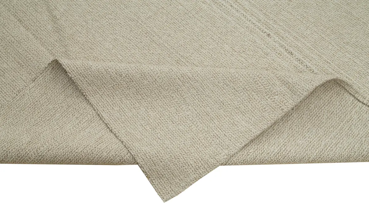 Flatweave Modern Bej Pamuk Üstü Yün El Dokuma Kilim-318x377 - Görsel 6