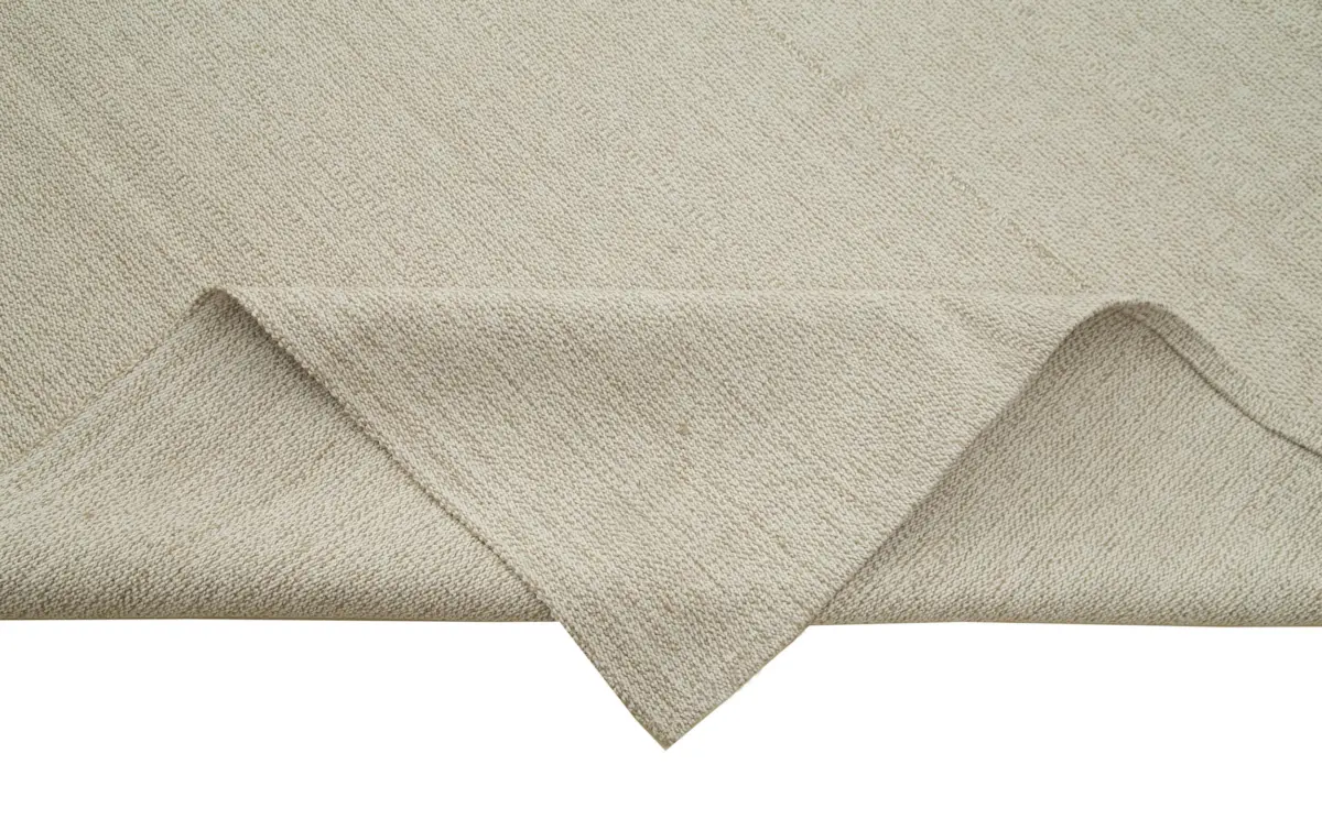 Flatweave Modern Bej Pamuk Üstü Yün El Dokuma Kilim-318x433 - Görsel 6