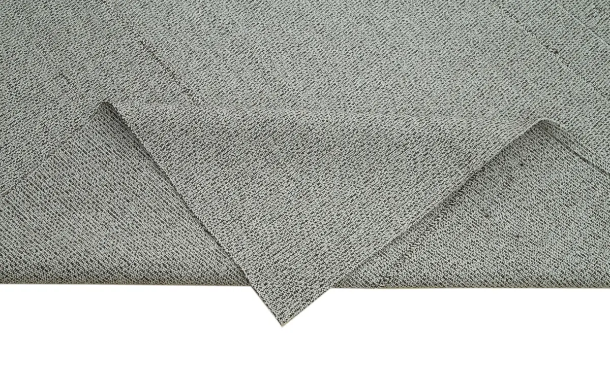 Flatweave Modern Gri Pamuk Üstü Yün El Dokuma Kilim-328x383 - Görsel 6