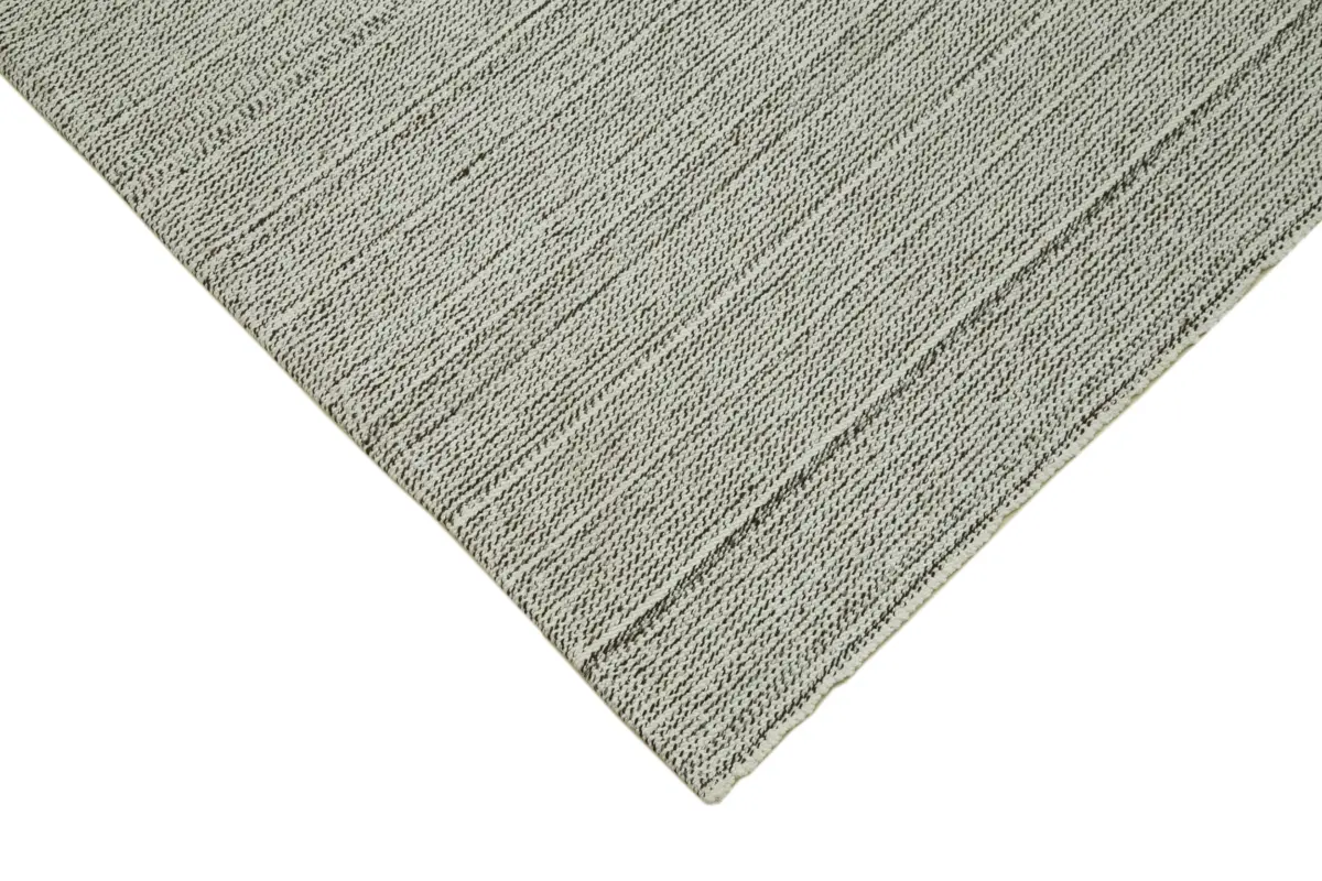Flatweave Modern Gri Pamuk Üstü Yün El Dokuma Kilim-307x414 - Görsel 4