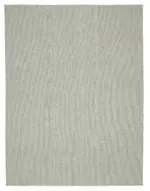 Flatweave Modern Gri Pamuk Üstü Yün El Dokuma Kilim-272x360