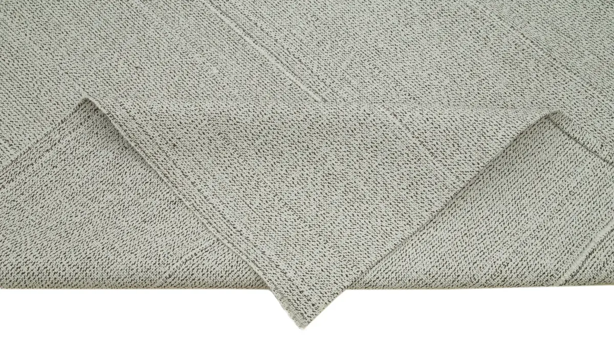 Flatweave Modern Gri Pamuk Üstü Yün El Dokuma Kilim-272x360 - Görsel 6