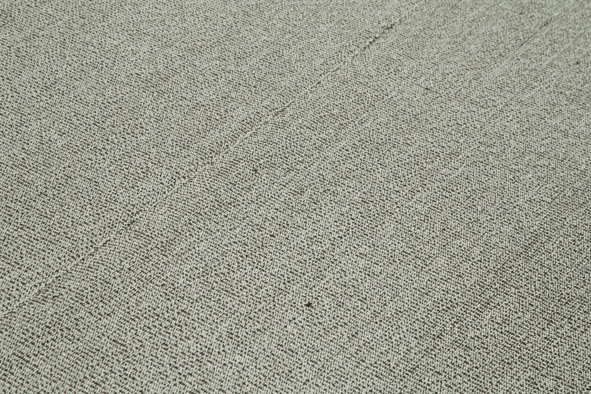 Flatweave Modern Gri Pamuk Üstü Yün El Dokuma Kilim-260x362 - Görsel 5