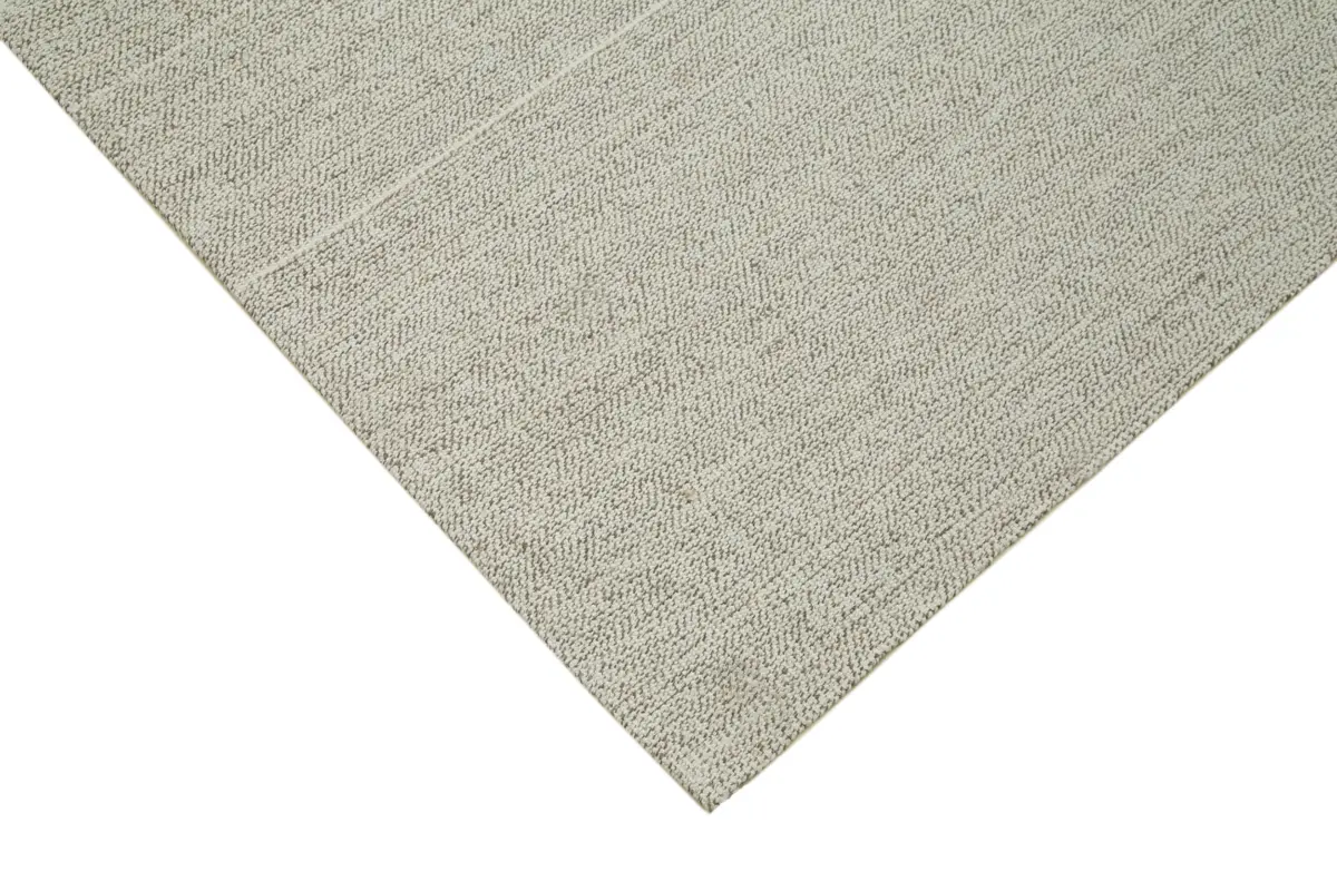 Flatweave Modern Bej Pamuk Üstü Yün El Dokuma Kilim-278x304 - Görsel 4