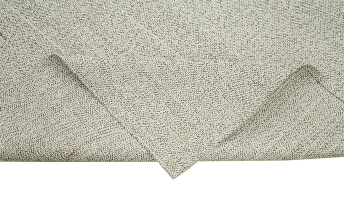 Flatweave Modern Bej Pamuk Üstü Yün El Dokuma Kilim-278x304 - Görsel 6