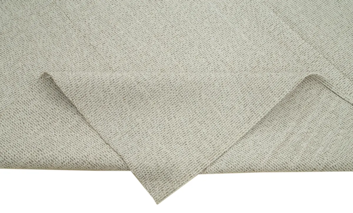 Flatweave Modern Bej Pamuk Üstü Yün El Dokuma Kilim-271x338 - Görsel 6