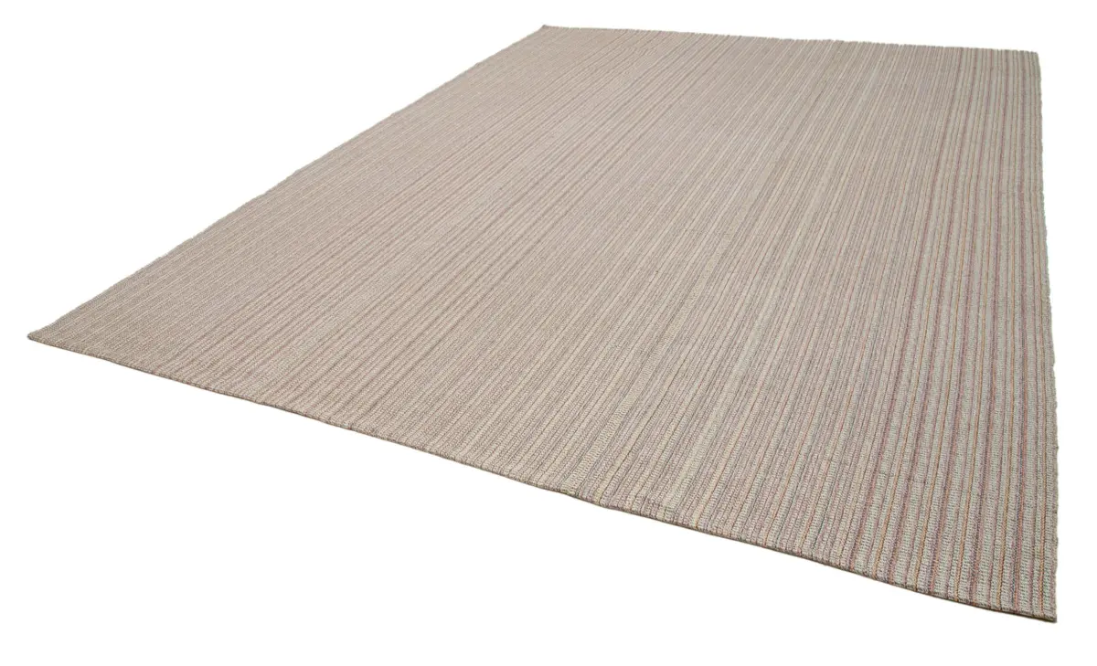 Flatweave Modern Multi Pamuk Üstü Yün El Dokuma Kilim-320x417 - Görsel 3