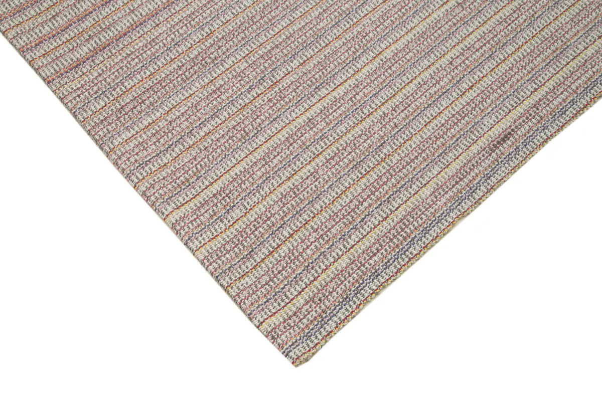 Flatweave Modern Multi Pamuk Üstü Yün El Dokuma Kilim-313x395 - Görsel 4