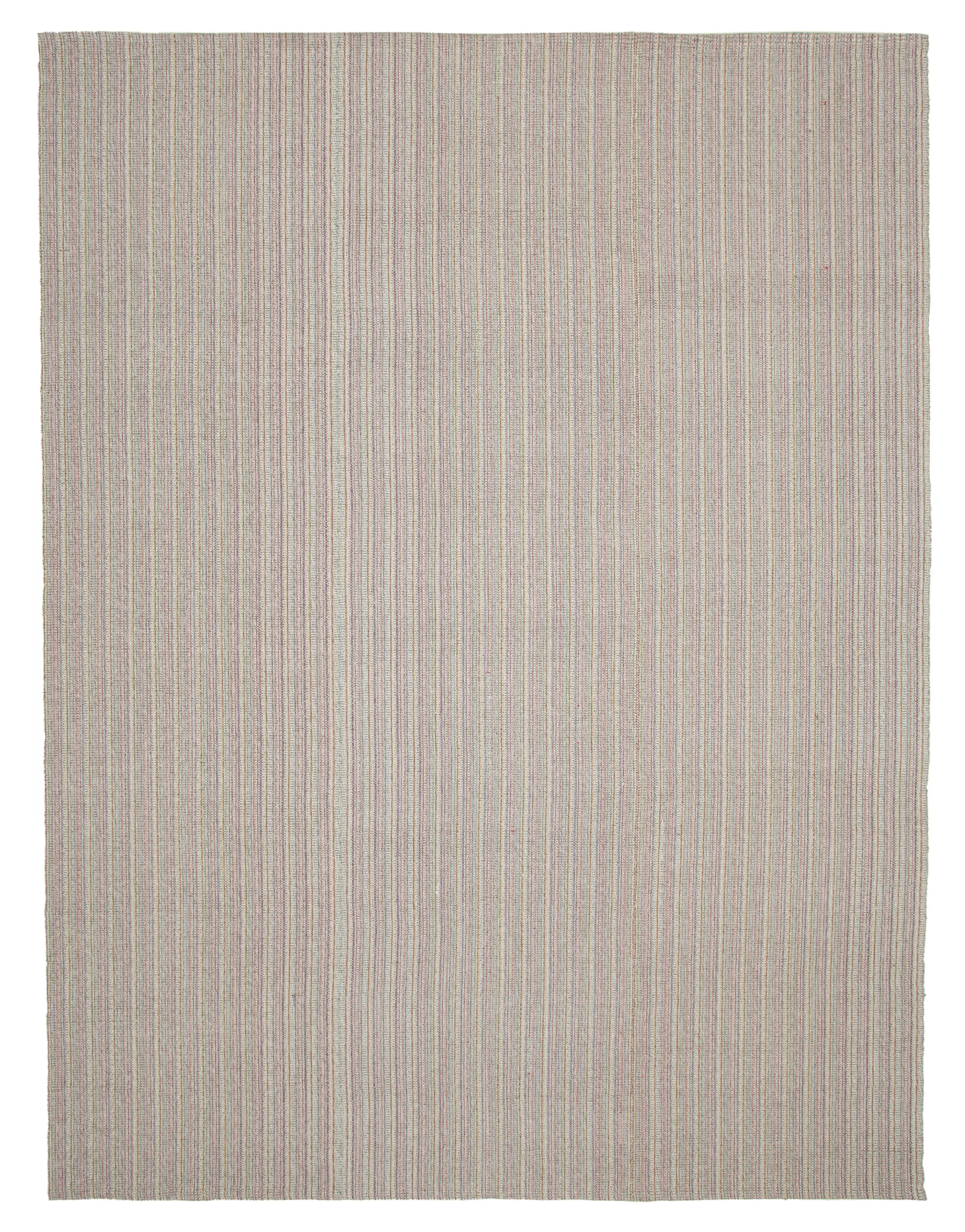 Flatweave Modern Multi Pamuk Üstü Yün El Dokuma Kilim-316x420 - Görsel 1