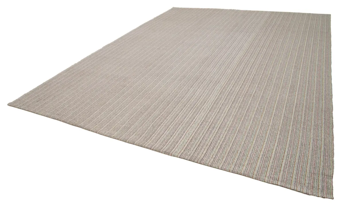 Flatweave Modern Multi Pamuk Üstü Yün El Dokuma Kilim-316x420 - Görsel 3