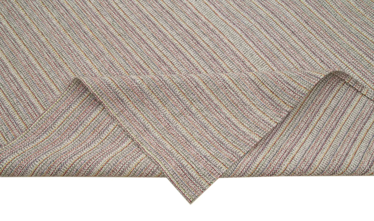 Flatweave Modern Multi Pamuk Üstü Yün El Dokuma Kilim-316x420 - Görsel 6