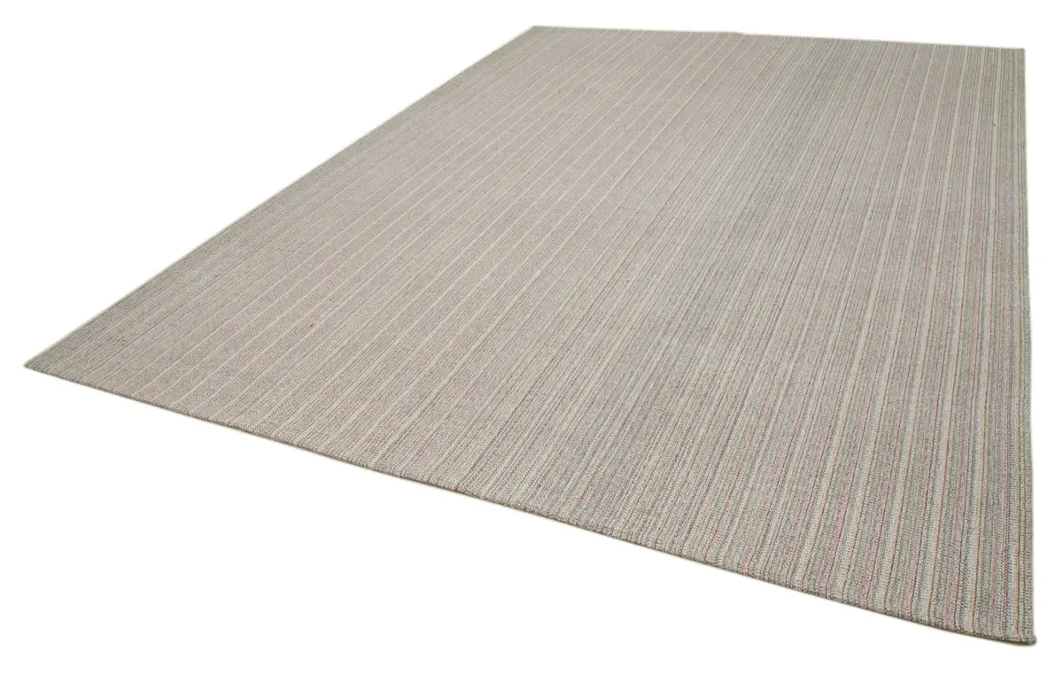 Flatweave Modern Multi Pamuk Üstü Yün El Dokuma Kilim-285x380 - Görsel 3