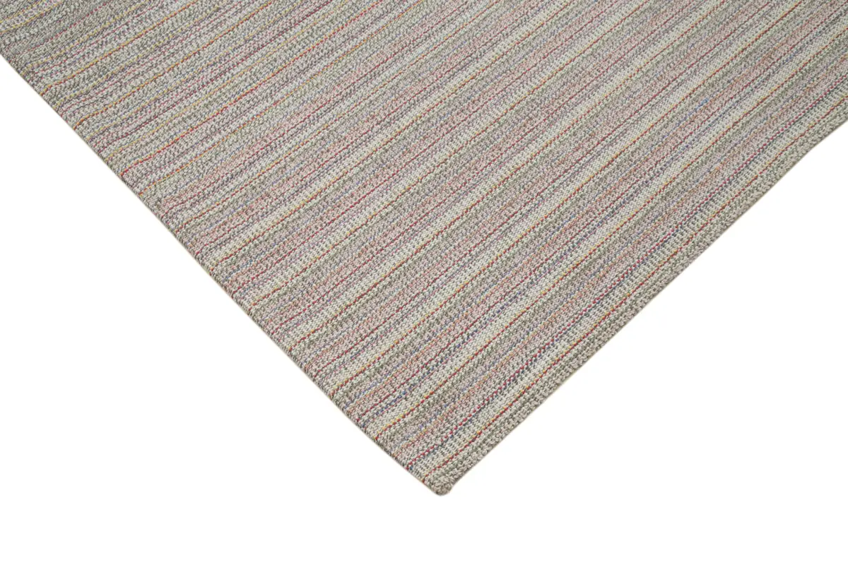 Flatweave Modern Multi Pamuk Üstü Yün El Dokuma Kilim-285x380 - Görsel 4