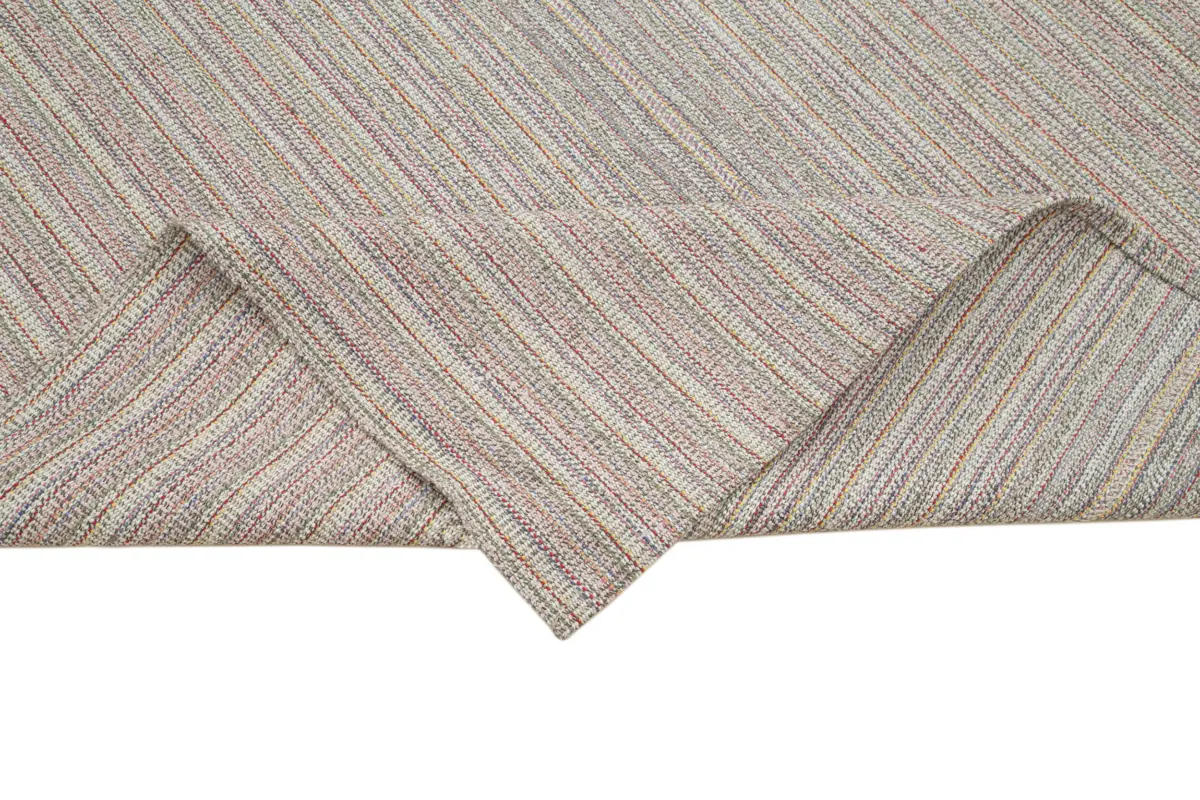 Flatweave Modern Multi Pamuk Üstü Yün El Dokuma Kilim-285x380 - Görsel 6