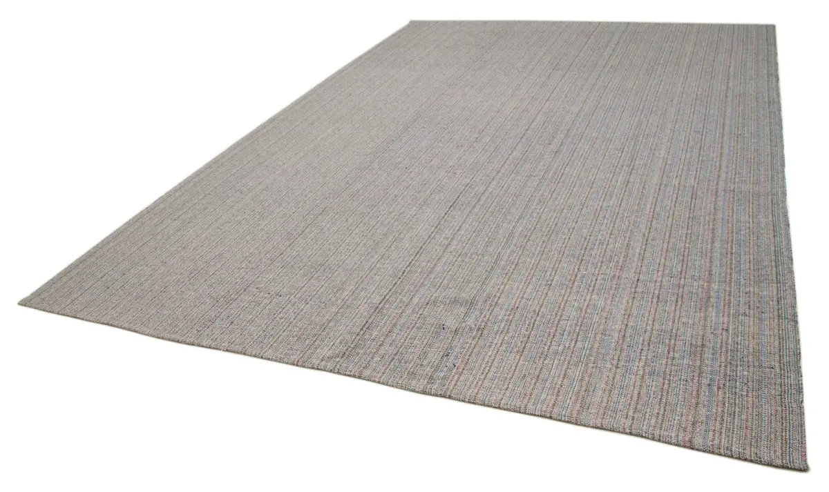 Flatweave Modern Multi Pamuk Üstü Yün El Dokuma Kilim-290x409 - Görsel 3
