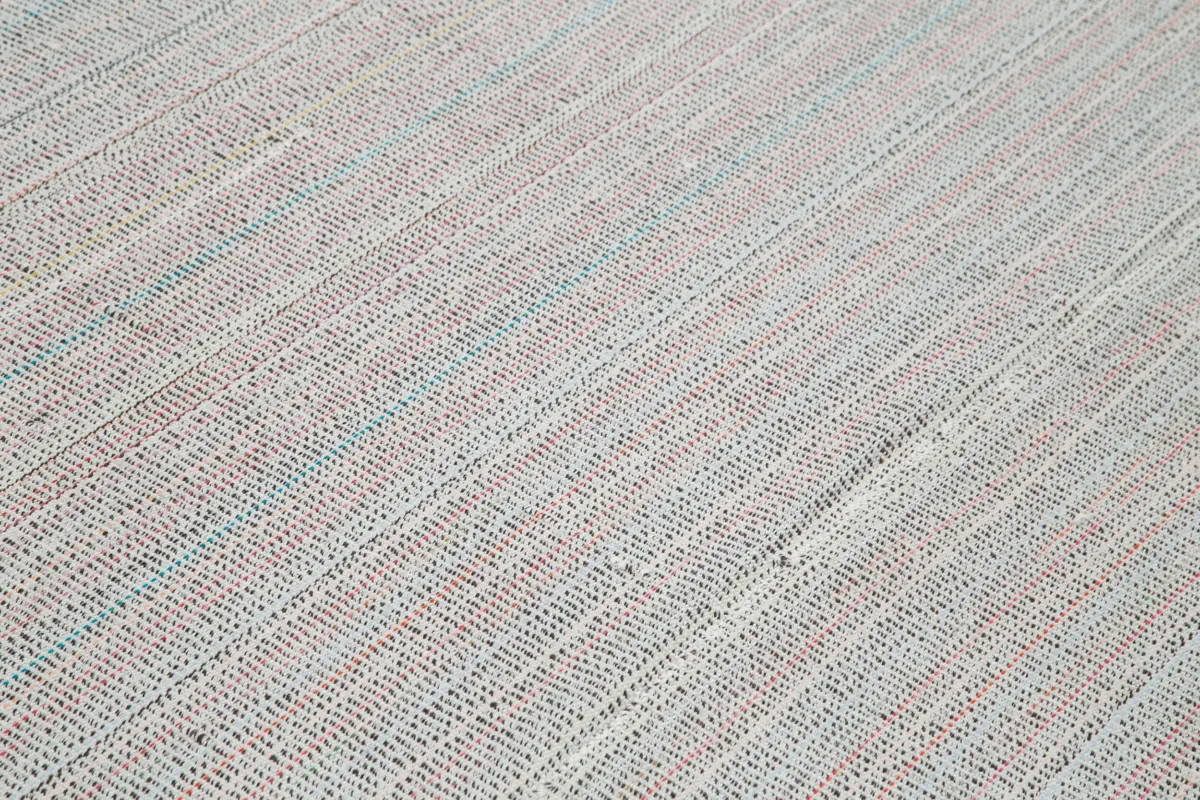Flatweave Modern Multi Pamuk Üstü Yün El Dokuma Kilim-305x405 - Görsel 5