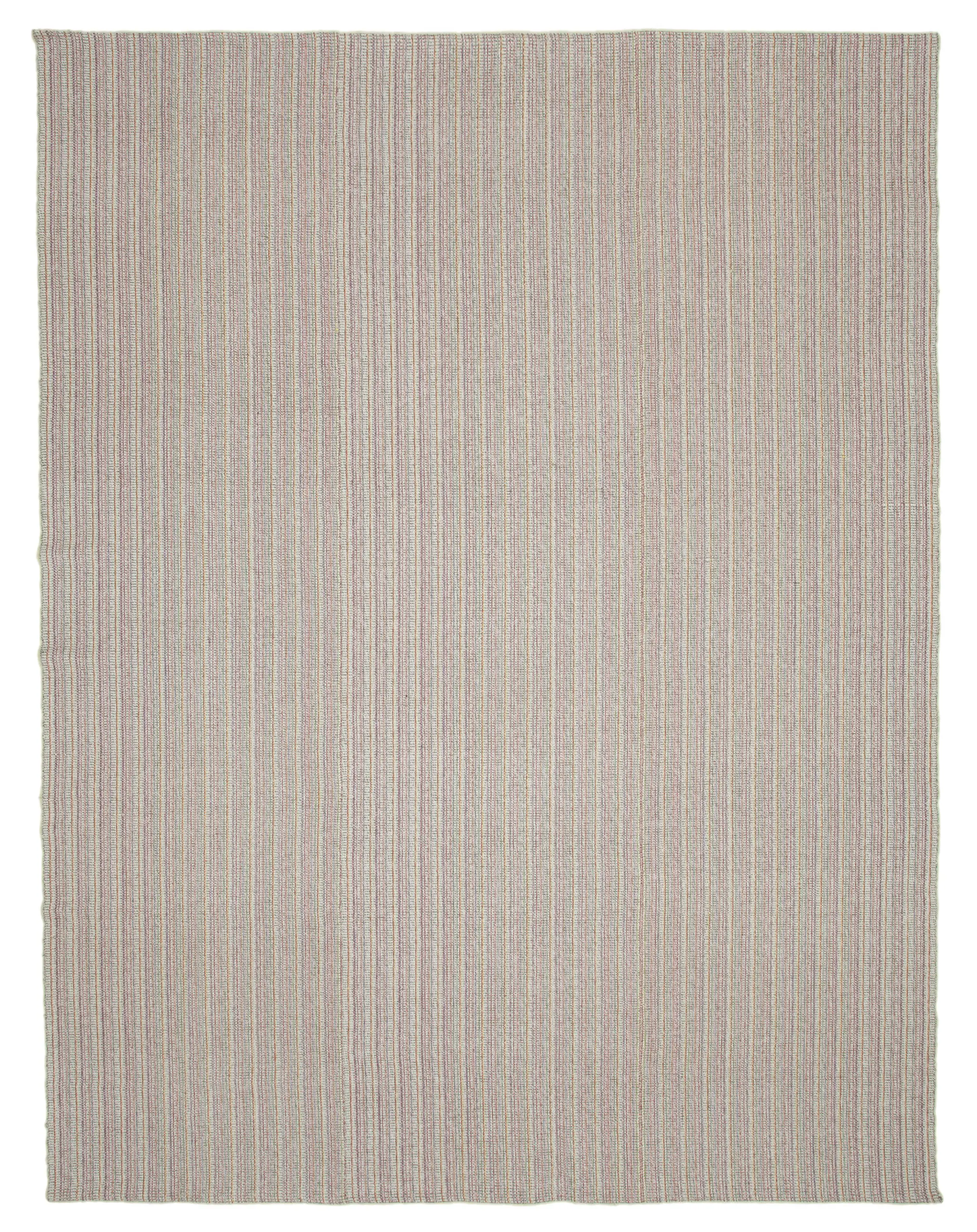 Flatweave Modern Multi Pamuk Üstü Yün El Dokuma Kilim-317x408 - Görsel 1