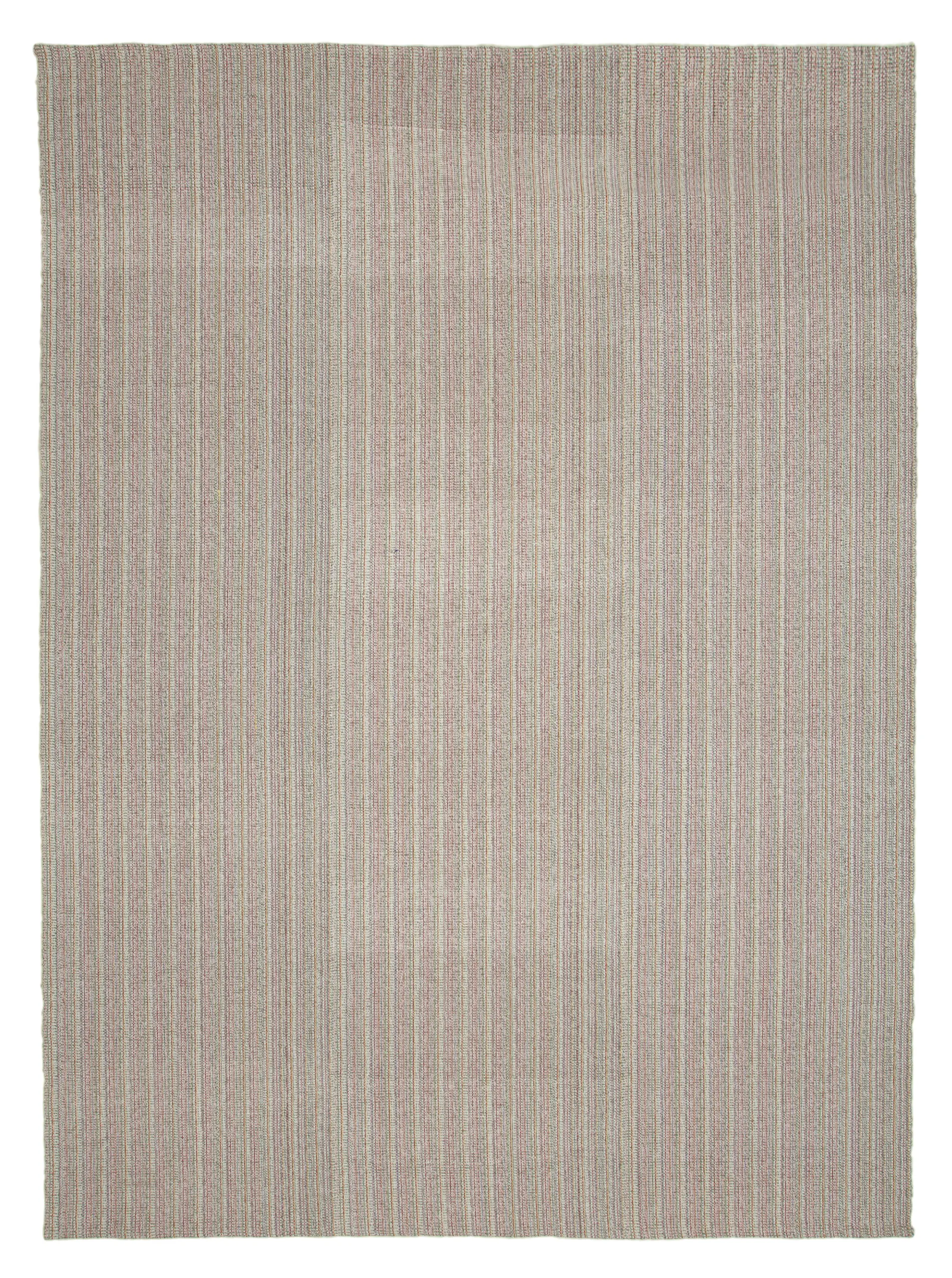 Flatweave Modern Multi Pamuk Üstü Yün El Dokuma Kilim-285x396 - Görsel 1