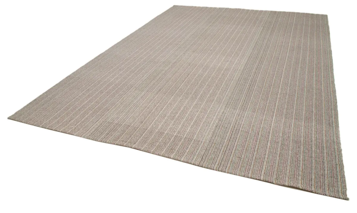 Flatweave Modern Multi Pamuk Üstü Yün El Dokuma Kilim-285x396 - Görsel 3