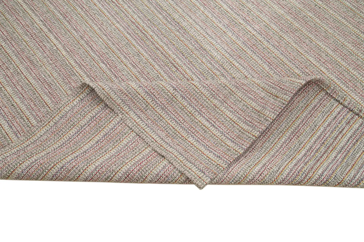 Flatweave Modern Multi Pamuk Üstü Yün El Dokuma Kilim-285x396 - Görsel 6