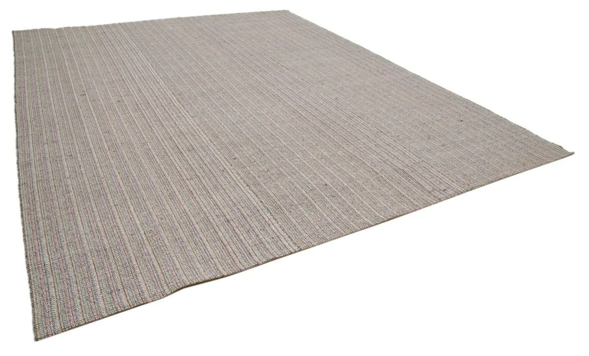 Flatweave Modern Multi Pamuk Üstü Yün El Dokuma Kilim-320x410 - Görsel 2