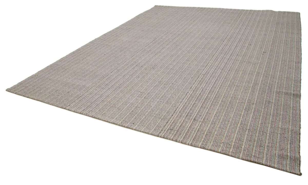 Flatweave Modern Multi Pamuk Üstü Yün El Dokuma Kilim-320x410 - Görsel 3