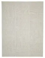 Flatweave Modern Bej Pamuk Üstü Yün El Dokuma Kilim-306x411